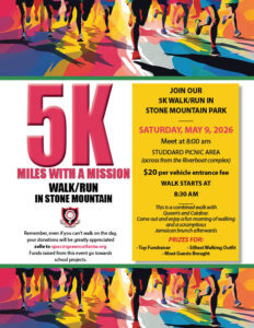 Read more about the article May 9, 2026 –  Annual 5 Mile Walk/Run – Stone Mountain Park